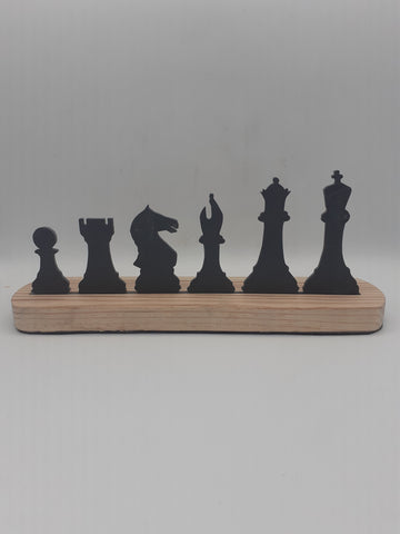 Pièces échecs 29x12cm